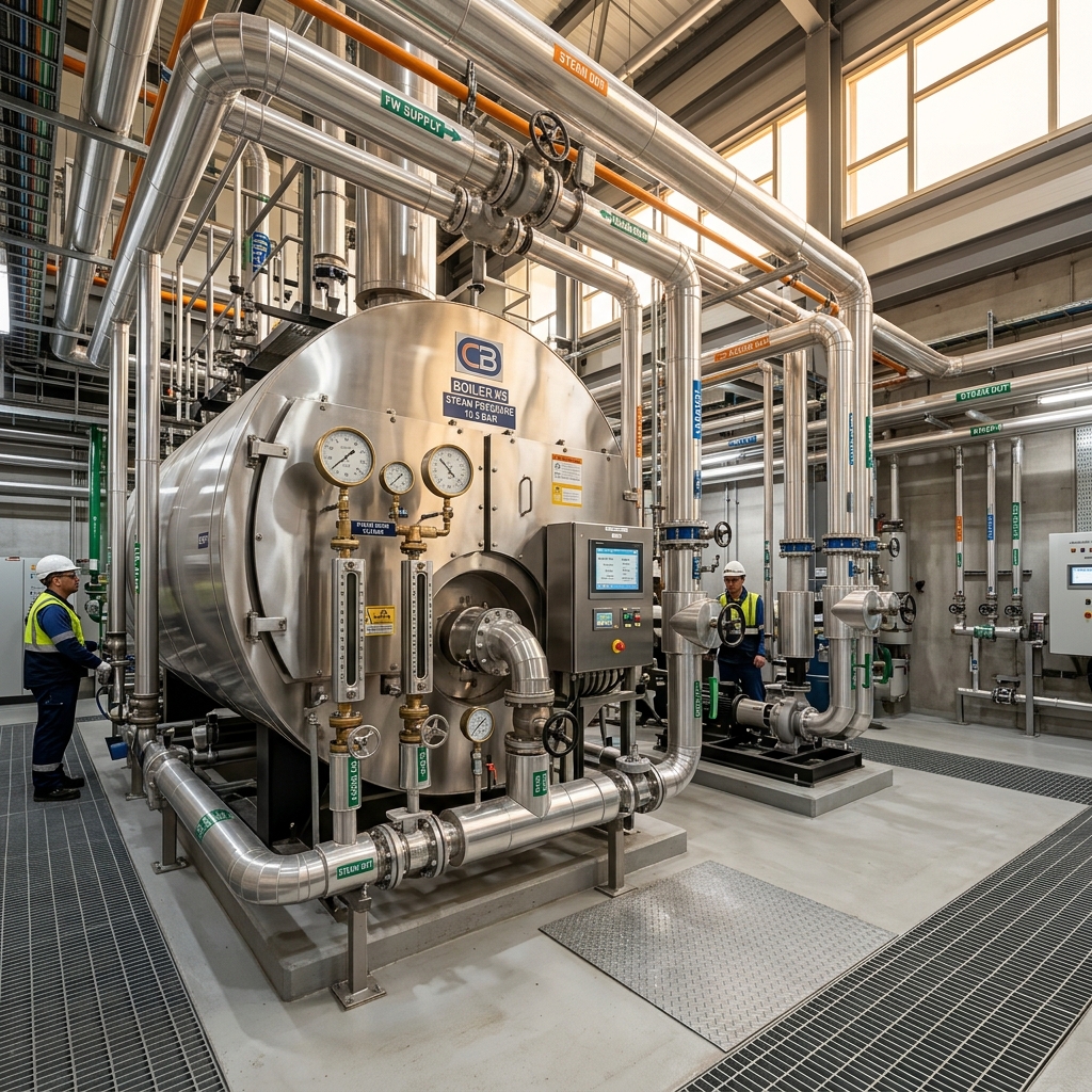 Industrial Steam Boiler System