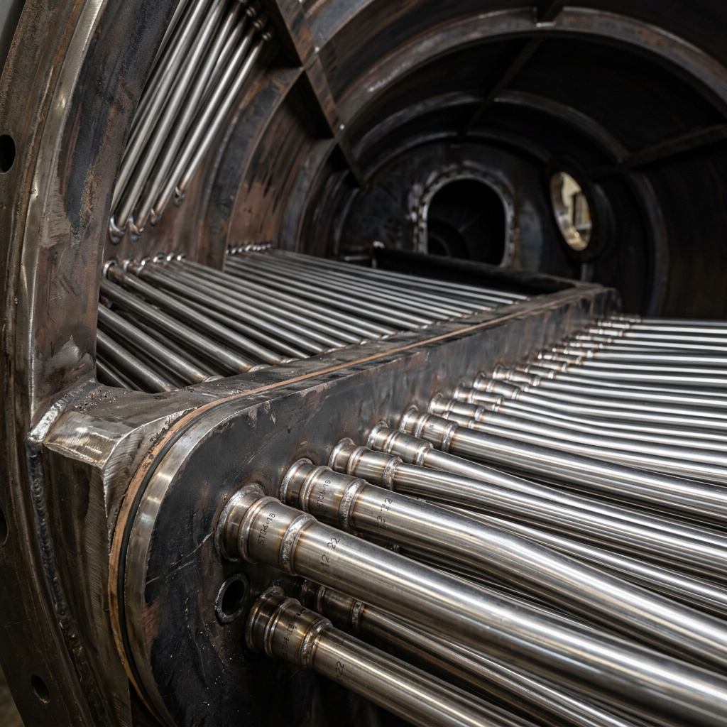 Clean Stainless Steel Boiler Tubes
