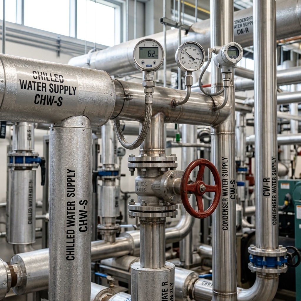 Clean HVAC Chilled Water Pipes