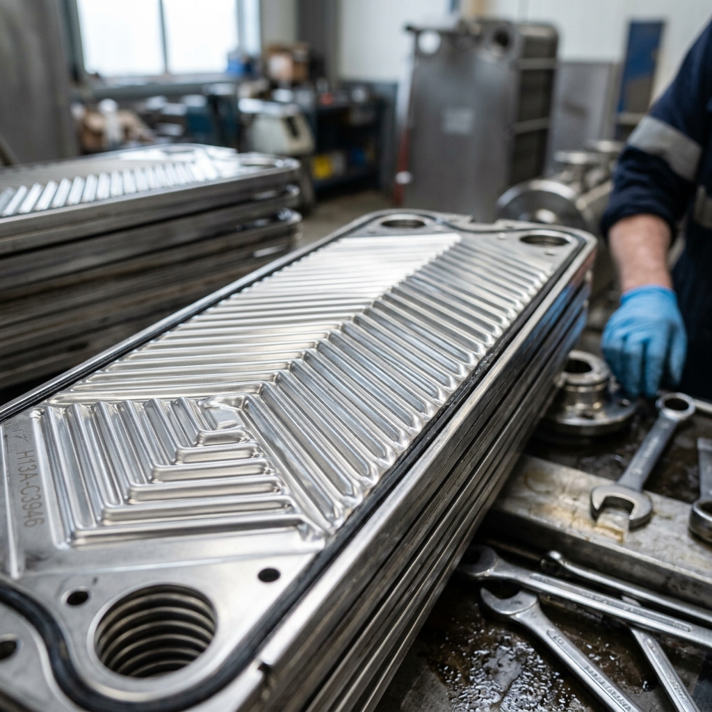 Clean Stainless Steel PHE Plates
