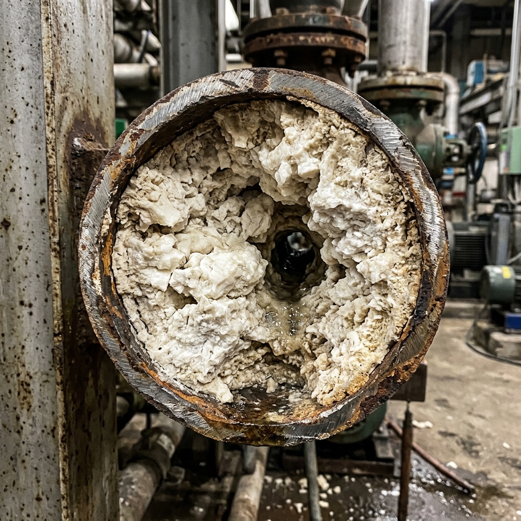 Clogged process piping